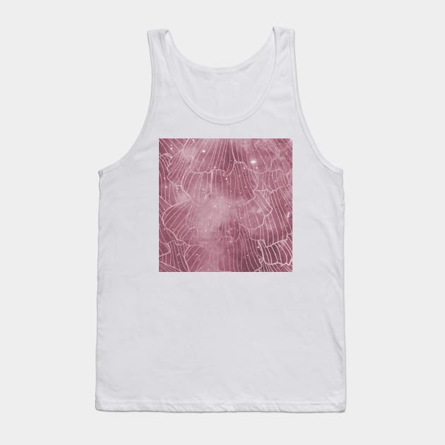 Galaxy rose - deep mauve Tank Top by RoseAesthetic